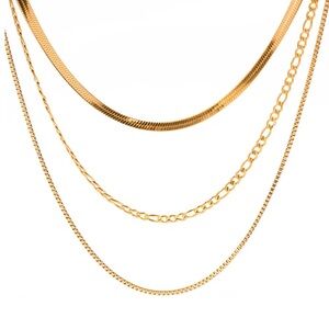 18K Gold Plated Layered Necklace